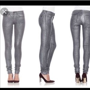 Joe’s Jeans The Skinny in Silver Glitter